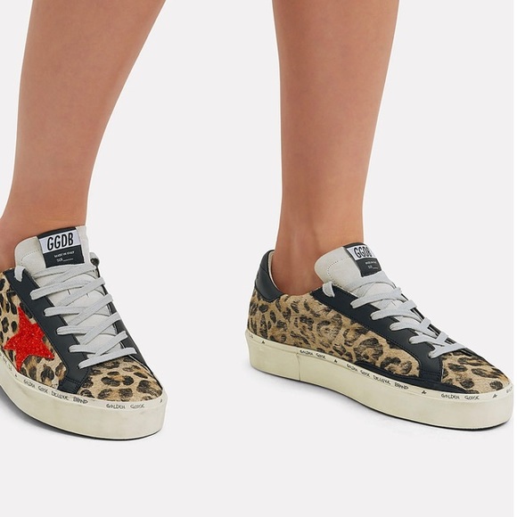 leopard low top sneakers